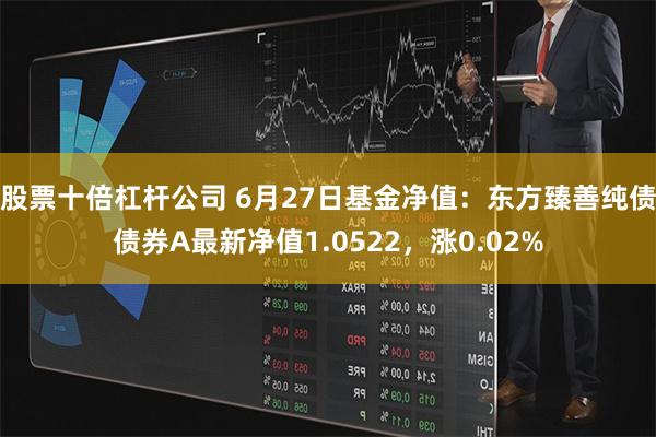 股票十倍杠杆公司 6月27日基金净值：东方臻善纯债债券A最新净值1.0522，涨0.02%