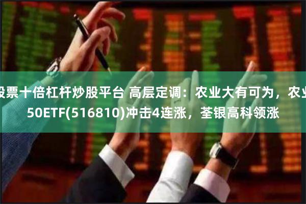 股票十倍杠杆炒股平台 高层定调：农业大有可为，农业50ETF