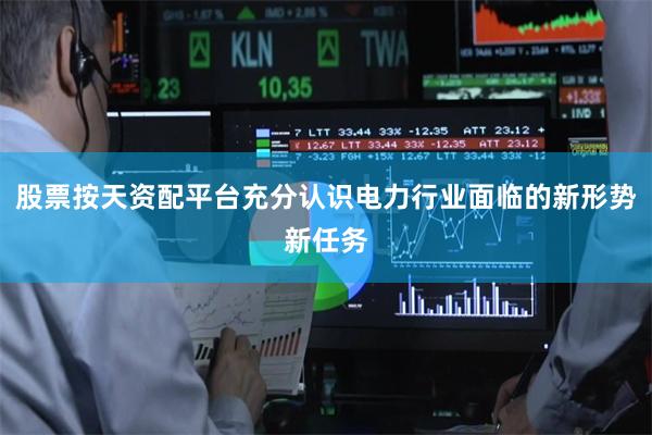 股票按天资配平台充分认识电力行业面临的新形势新任务